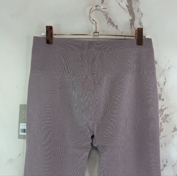 Everlane Leggings Womens Purple The Seamless Rib Full Length High Rise - Picture 7 of 13